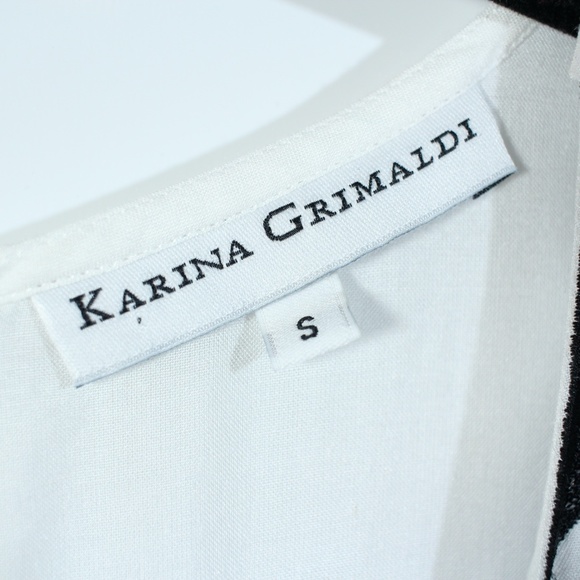 Karina Grimaldi White and Black Embroidered Romper - Picture 2 of 9